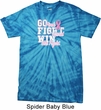 Breast Cancer Awareness Go Fight Win Spider Tie Dye Shirt