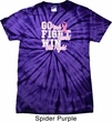 Breast Cancer Awareness Go Fight Win Spider Tie Dye Shirt
