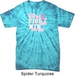Breast Cancer Awareness Go Fight Win Spider Tie Dye Shirt