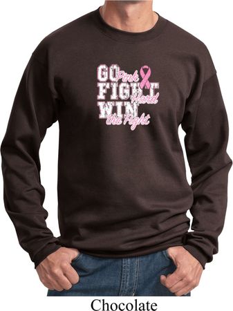 Breast Cancer Awareness Go Fight Win Sweatshirt