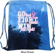 Breast Cancer Awareness Go Fight Win Tie Dye Bag