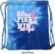Breast Cancer Awareness Go Fight Win Tie Dye Bag