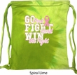 Breast Cancer Awareness Go Fight Win Tie Dye Bag