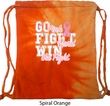 Breast Cancer Awareness Go Fight Win Tie Dye Bag