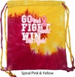 Breast Cancer Awareness Go Fight Win Tie Dye Bag