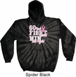 Breast Cancer Awareness Go Fight Win Tie Dye Hoodie