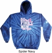 Breast Cancer Awareness Go Fight Win Tie Dye Hoodie