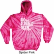 Breast Cancer Awareness Go Fight Win Tie Dye Hoodie