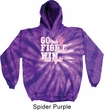 Breast Cancer Awareness Go Fight Win Tie Dye Hoodie