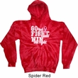 Breast Cancer Awareness Go Fight Win Tie Dye Hoodie