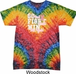 Breast Cancer Awareness Go Fight Win Tie Dye Shirt