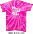 Breast Cancer Awareness Go Fight Win Twist Tie Dye Shirt