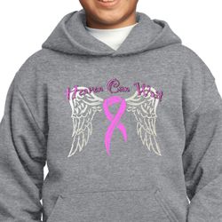 Breast Cancer Awareness Heaven Can Wait Kids Hoody