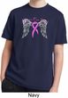 Breast Cancer Awareness Heaven Can Wait Kids Moisture Wicking Shirt