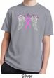 Breast Cancer Awareness Heaven Can Wait Kids Moisture Wicking Shirt