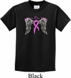 Breast Cancer Awareness Heaven Can Wait Kids Shirt