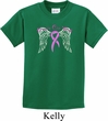 Breast Cancer Awareness Heaven Can Wait Kids Shirt