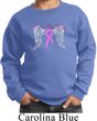 Breast Cancer Awareness Heaven Can Wait Kids Sweat Shirt