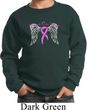 Breast Cancer Awareness Heaven Can Wait Kids Sweat Shirt