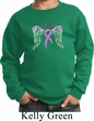 Breast Cancer Awareness Heaven Can Wait Kids Sweat Shirt
