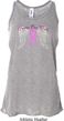 Breast Cancer Awareness Heaven Can Wait Ladies Flowy Racerback Tanktop