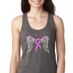 Breast Cancer Awareness Heaven Can Wait Ladies Ideal Tank Top