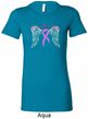 Breast Cancer Awareness Heaven Can Wait Ladies Longer Length Shirt