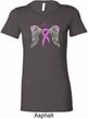 Breast Cancer Awareness Heaven Can Wait Ladies Longer Length Shirt