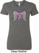 Breast Cancer Awareness Heaven Can Wait Ladies Longer Length Shirt