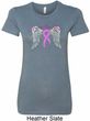 Breast Cancer Awareness Heaven Can Wait Ladies Longer Length Shirt
