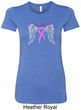 Breast Cancer Awareness Heaven Can Wait Ladies Longer Length Shirt