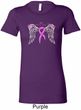 Breast Cancer Awareness Heaven Can Wait Ladies Longer Length Shirt