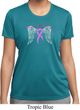 Breast Cancer Awareness Heaven Can Wait Ladies Moisture Wicking Shirt