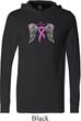 Breast Cancer Awareness Heaven Can Wait Lightweight Hoodie Tee