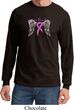Breast Cancer Awareness Heaven Can Wait Long Sleeve Shirt