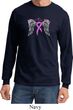 Breast Cancer Awareness Heaven Can Wait Long Sleeve Shirt