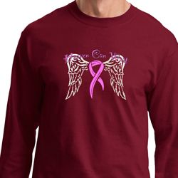 Breast Cancer Awareness Heaven Can Wait Long Sleeve Shirt