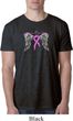 Breast Cancer Awareness Heaven Can Wait Mens Burnout Shirt