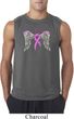 Breast Cancer Awareness Heaven Can Wait Mens Sleeveless Shirt