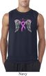 Breast Cancer Awareness Heaven Can Wait Mens Sleeveless Shirt