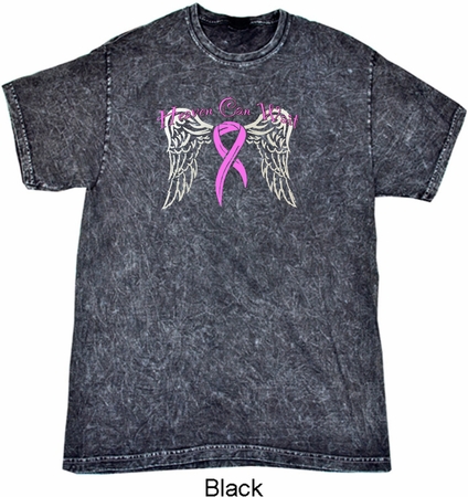 Breast Cancer Awareness Heaven Can Wait Mineral Tie Dye Shirt
