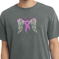 Breast Cancer Awareness Heaven Can Wait Pigment Dyed Shirt