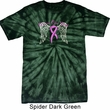 Breast Cancer Awareness Heaven Can Wait Spider Tie Dye Shirt
