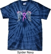 Breast Cancer Awareness Heaven Can Wait Spider Tie Dye Shirt