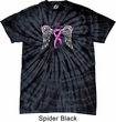 Breast Cancer Awareness Heaven Can Wait Spider Tie Dye Shirt