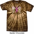 Breast Cancer Awareness Heaven Can Wait Spider Tie Dye Shirt