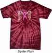 Breast Cancer Awareness Heaven Can Wait Spider Tie Dye Shirt