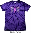 Breast Cancer Awareness Heaven Can Wait Spider Tie Dye Shirt