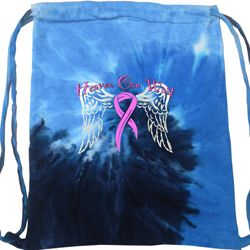 Breast Cancer Awareness Heaven Can Wait Tie Dye Bag