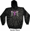 Breast Cancer Awareness Heaven Can Wait Tie Dye Hoodie